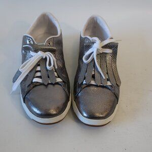 Womens Cole Haan GrandPro Silver Fringe Tongue Sneaker 8.5
